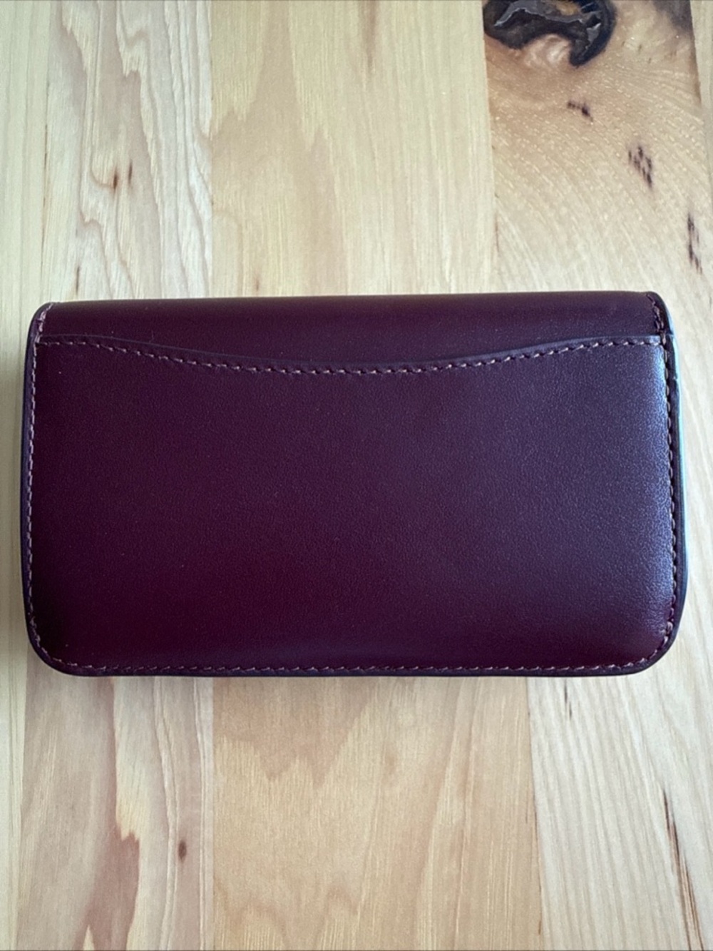 EUC Coach Essential Slim Card Case in Merlot - Picture 2 of 3
